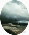ship in a storm 1891 Romantic Ivan Aivazovsky Russian